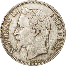 Coin, France, Napoléon III, 5 Francs, 1869, Strasbourg, EF(40-45), Silver