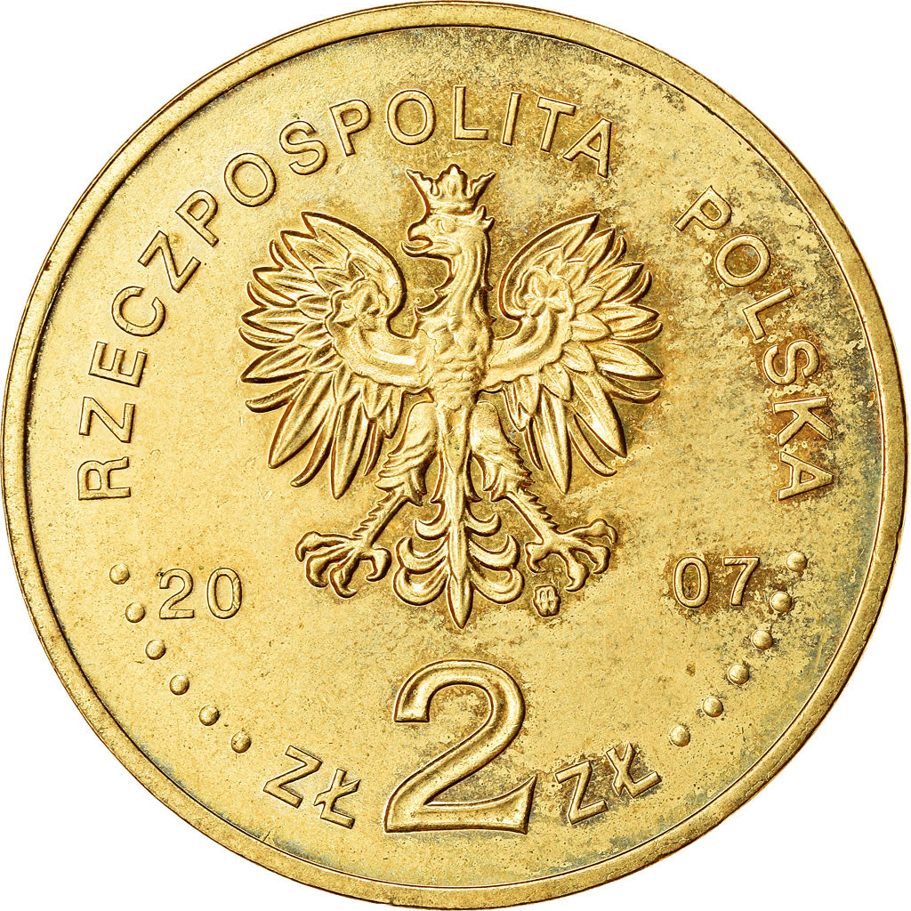 Monnaie, Pologne, 2 Zlote, 2007, Warsaw, SUP, Laiton, KM:610