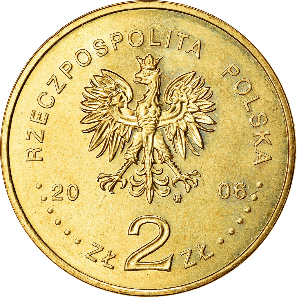 Moneta, Polska, 2 Zlote, 2006, Warsaw, AU(55-58), Mosiądz, KM:574