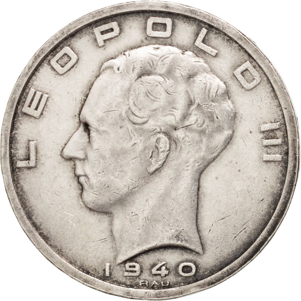 Belgique, Léopold III, 50 Francs 1940, KM 122.1