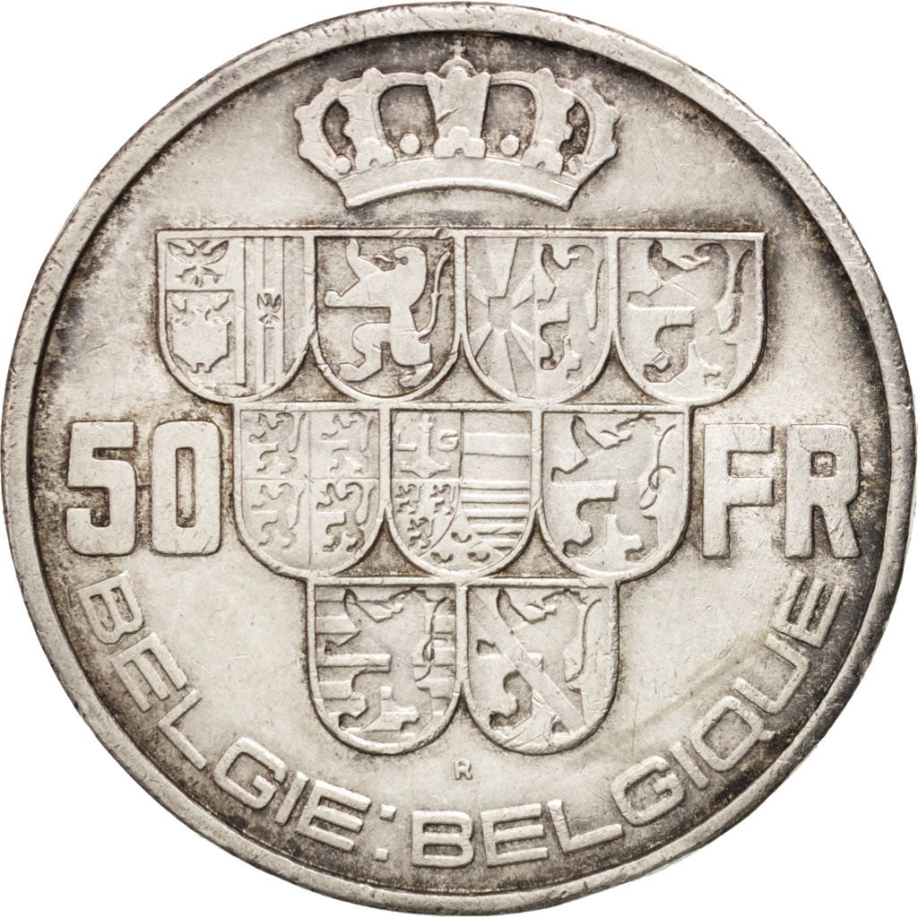 Belgique, Léopold III, 50 Francs 1940, KM 122.1