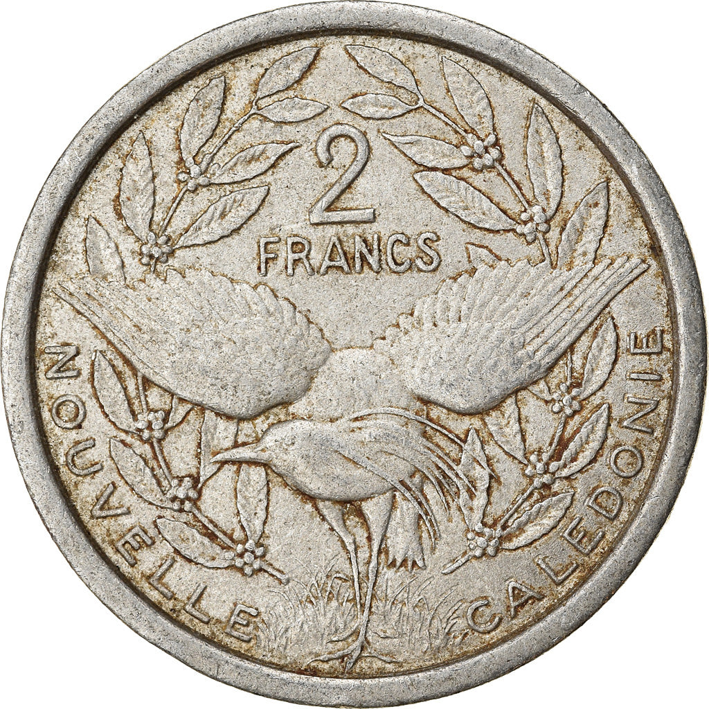 Moneta, Nowa Kaledonia, 2 Francs, 1971, Paris, EF(40-45), Aluminium, KM:9