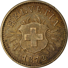 Coin, Switzerland, 5 Rappen, 1872, EF(40-45), Billon, KM:5