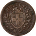 Monnaie, Suisse, Rappen, 1850, TB+, Bronze, KM:3.1
