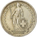 Moneta, Svizzera, 2 Francs, 1958, BB, Argento, KM:21