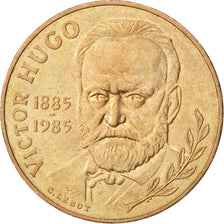 FRANCE, Victor Hugo, 10 Francs, 1985, KM #956, AU(55-58), Nickel-Bronze, 26,...