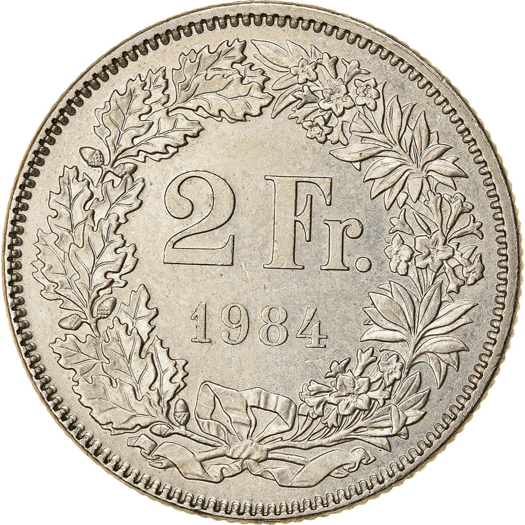 Monnaie, Suisse, 2 Francs, 1984, Bern, TTB, Copper-nickel, KM:21a.3