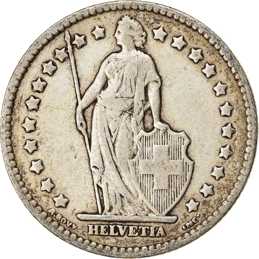Münze, Schweiz, Franc, 1916, S+, Silber, KM:24