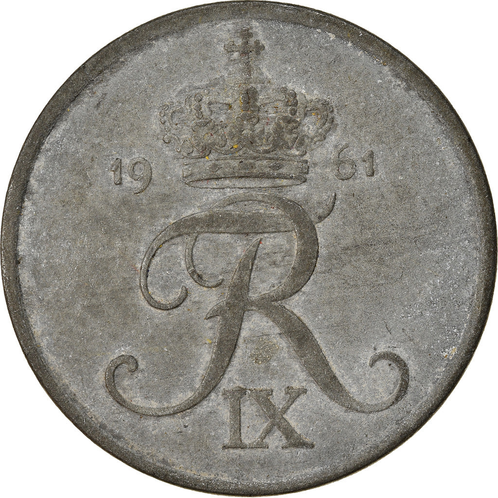 Münze, Dänemark, Frederik IX, 5 Öre, 1961, Copenhagen, SS, Zinc, KM:843.2