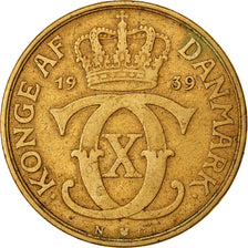 Moneta, Danimarca, Christian X, 2 Kroner, 1939, Copenhagen, BB