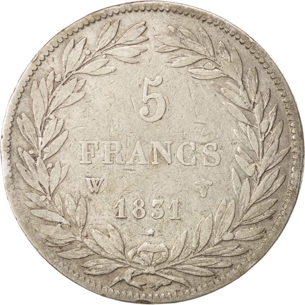 Francia, Louis-Philippe, 5 Francs, 1831, Lille, MB, Argento, KM:735.13, Gadou...