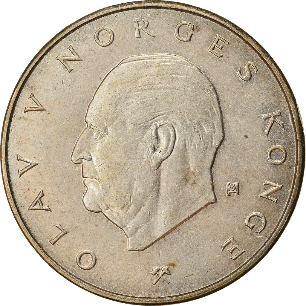 Munten, Noorwegen, Olav V, 5 Kroner, 1974, ZF, Copper-nickel, KM:420