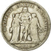 Moneta, Francia, Hercule, 5 Francs, 1848, Strasbourg, MB+, Argento, KM:756.2