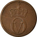 Munten, Noorwegen, Olav V, Ore, 1961, ZF, Bronze, KM:403