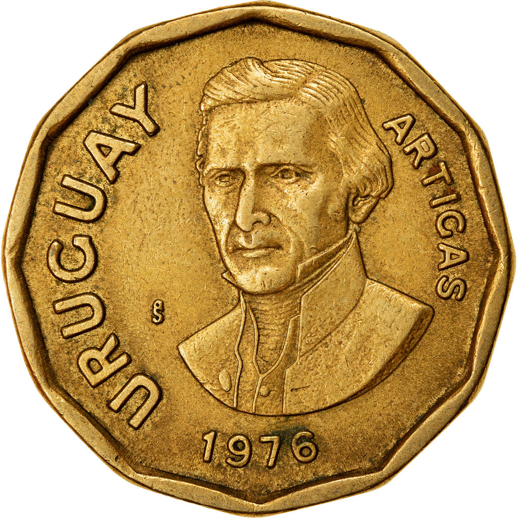 Coin, Uruguay, Nuevo Peso, 1976, Santiago, EF(40-45), Aluminum-Bronze, KM:69