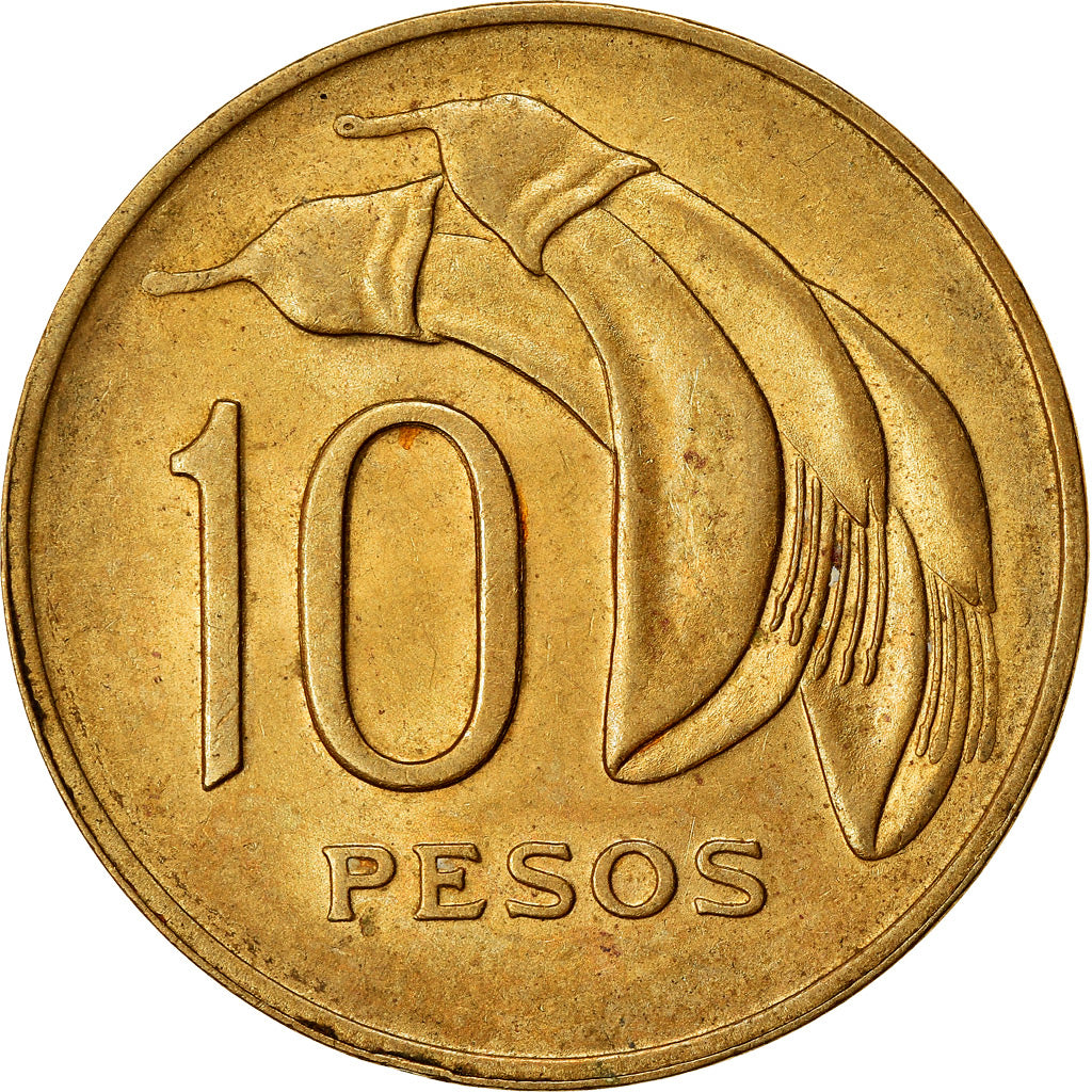 Monnaie, Uruguay, 10 Pesos, 1969, Santiago, TTB, Aluminum-Bronze, KM:54