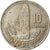 Moneta, Guatemala, 10 Centavos, 1986, EF(40-45), Miedź-Nikiel, KM:277.5