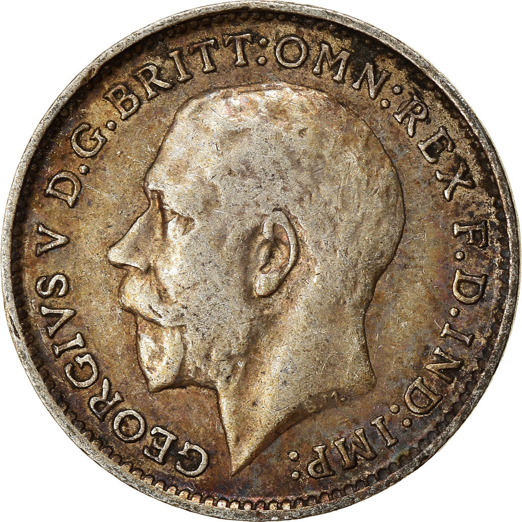 Coin, Great Britain, George V, 3 Pence, 1913, VF(30-35), Silver, KM:813