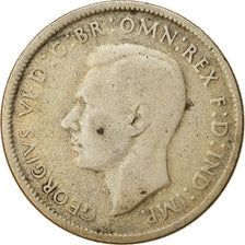 Moneta, Australia, George VI, Florin, 1947, Melbourne, MB, Argento, KM:40a