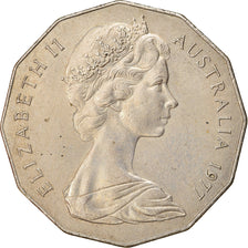 Munten, Australië, Elizabeth II, 50 Cents, 1977, ZF, Copper-nickel, KM:70