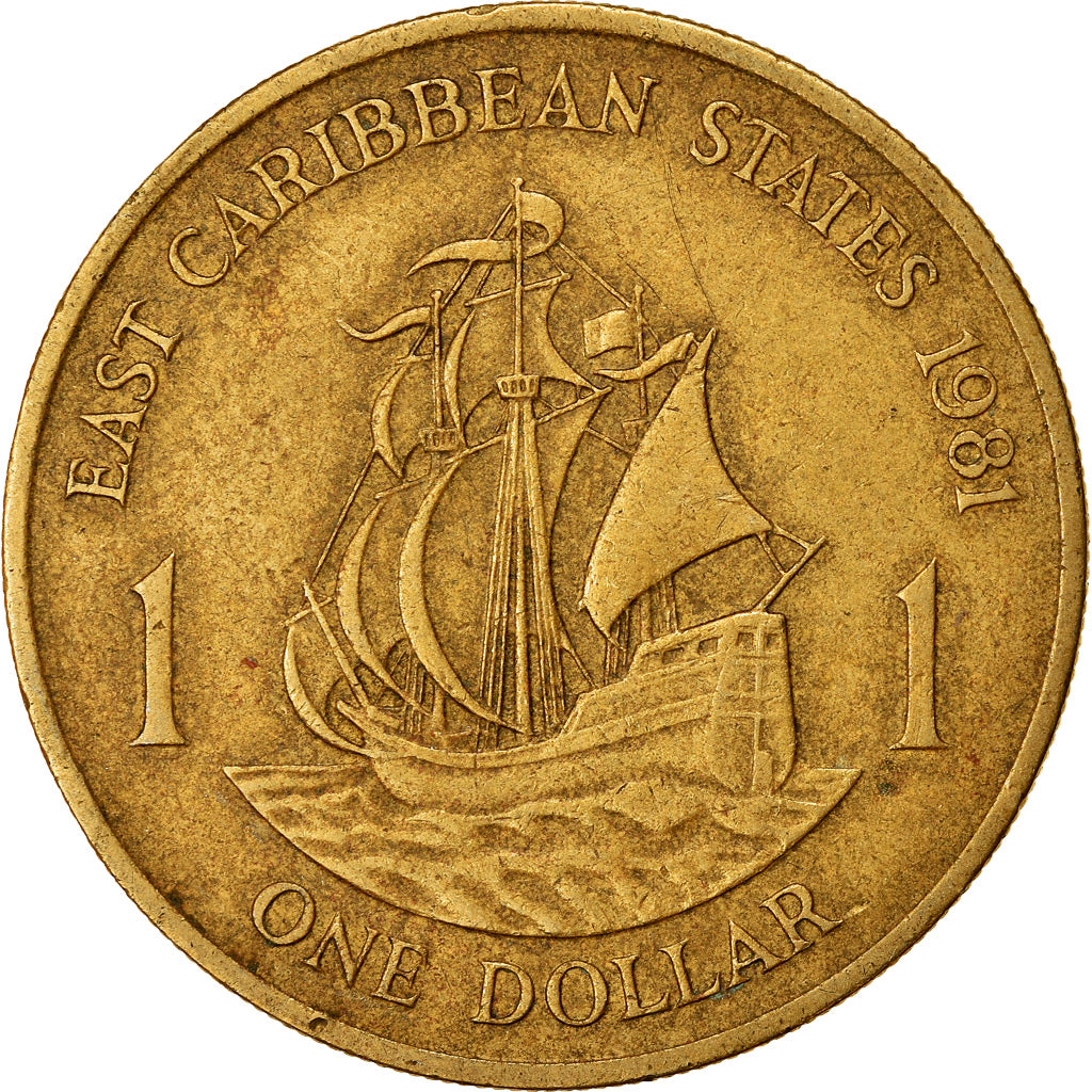 Moneta, Stati dei Caraibi Orientali, Elizabeth II, Dollar, 1981, BB