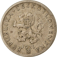 Coin, Czechoslovakia, 20 Haleru, 1921, EF(40-45), Copper-nickel, KM:1