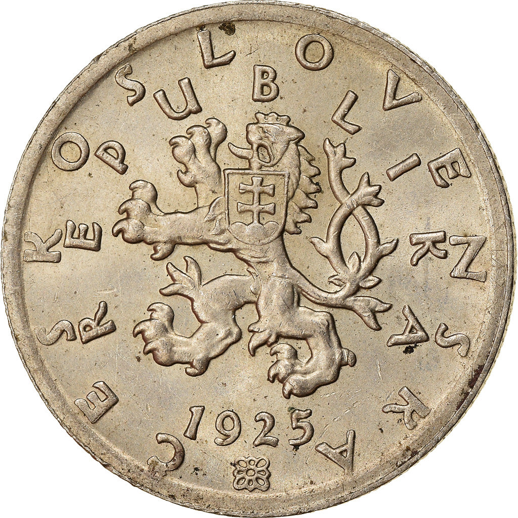 Münze, Tschechoslowakei, 50 Haleru, 1925, VZ, Copper-nickel, KM:2