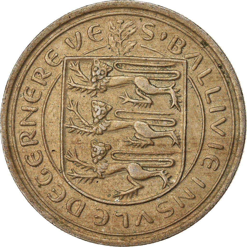 Coin, Guernsey, Elizabeth II, 5 Pence, 1977, EF(40-45), Copper-nickel, KM:29