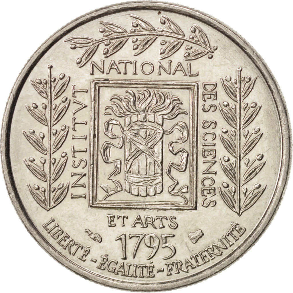Coin, France, Institut, Franc, 1995, MS(60-62), Nickel, KM:1133, Gadoury:480