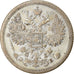 Münze, Russland, Nicholas II, 15 Kopeks, 1907, Saint-Petersburg, SS, Silber
