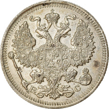 Moneta, Russia, Nicholas II, 20 Kopeks, 1914, Saint-Petersburg, BB, Argento