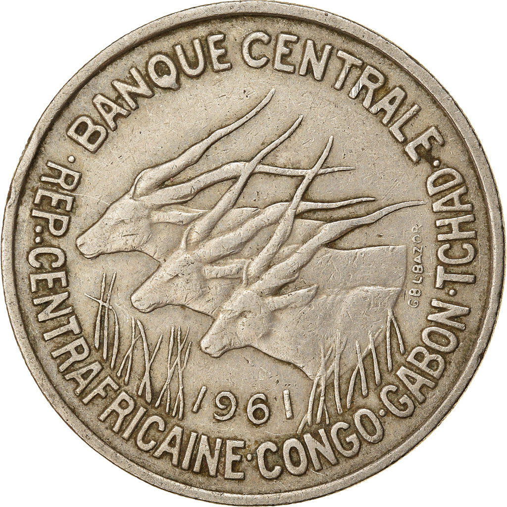 Münze, Äquatorial Afrikanische Staaten, 50 Francs, 1961, Paris, SS