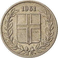 Monnaie, Iceland, 25 Aurar, 1961, TTB, Copper-nickel, KM:11