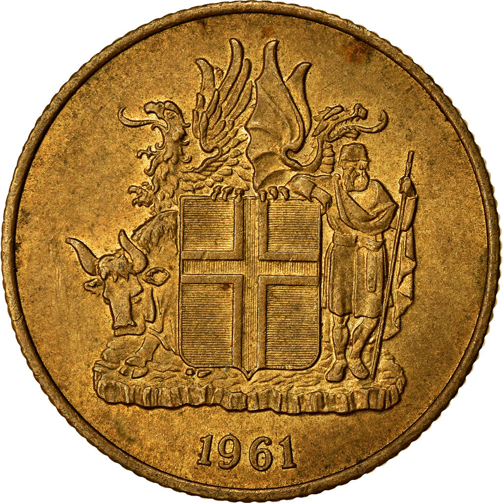 Münze, Iceland, Krona, 1961, SS, Nickel-brass, KM:12a
