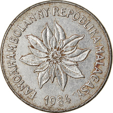 Moneta, Madagascar, 5 Francs, Ariary, 1984, Paris, BB, Acciaio inossidabile
