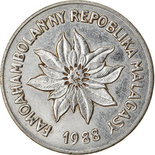 Monnaie, Madagascar, 5 Francs, Ariary, 1988, Paris, TTB, Stainless Steel, KM:10