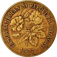 Moneta, Madagascar, 20 Francs, 4 Ariary, 1977, Paris, BB, Alluminio-bronzo