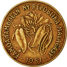 Monnaie, Madagascar, 10 Francs, 2 Ariary, 1981, Paris, TTB, Aluminum-Bronze