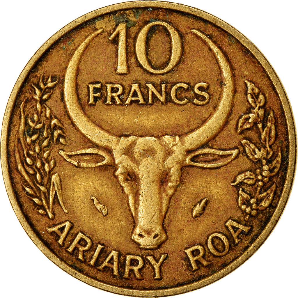 Monnaie, Madagascar, 10 Francs, 2 Ariary, 1981, Paris, TTB, Aluminum-Bronze