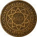 Moneta, Marocco, Mohammed V, 5 Francs, 1945, Paris, BB, Alluminio-bronzo, KM:43