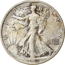 Münze, Vereinigte Staaten, Walking Liberty Half Dollar, Half Dollar, 1943, U.S.