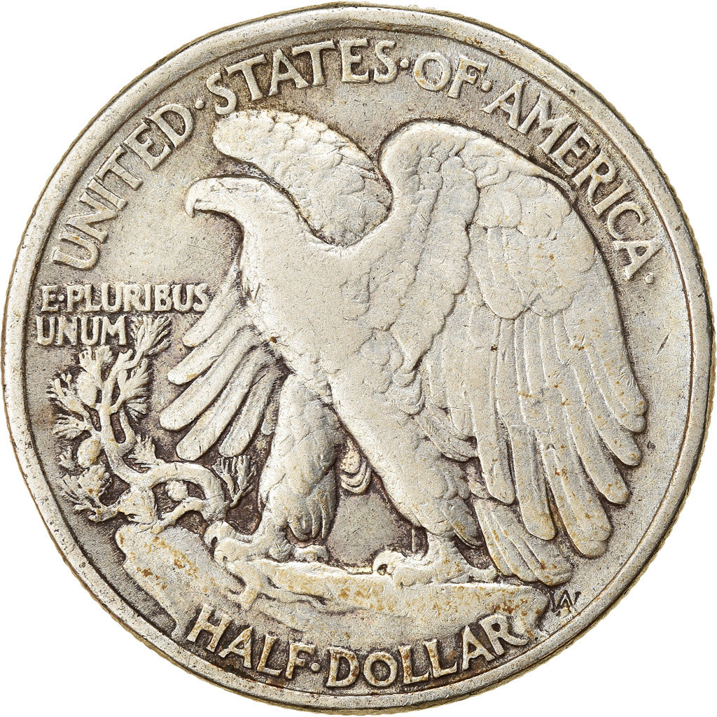 Münze, Vereinigte Staaten, Walking Liberty Half Dollar, Half Dollar, 1943, U.S.