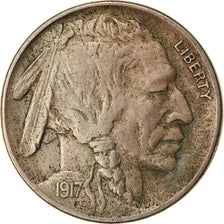 Moneda, Estados Unidos, Buffalo Nickel, 5 Cents, 1917, U.S. Mint, Philadelphia