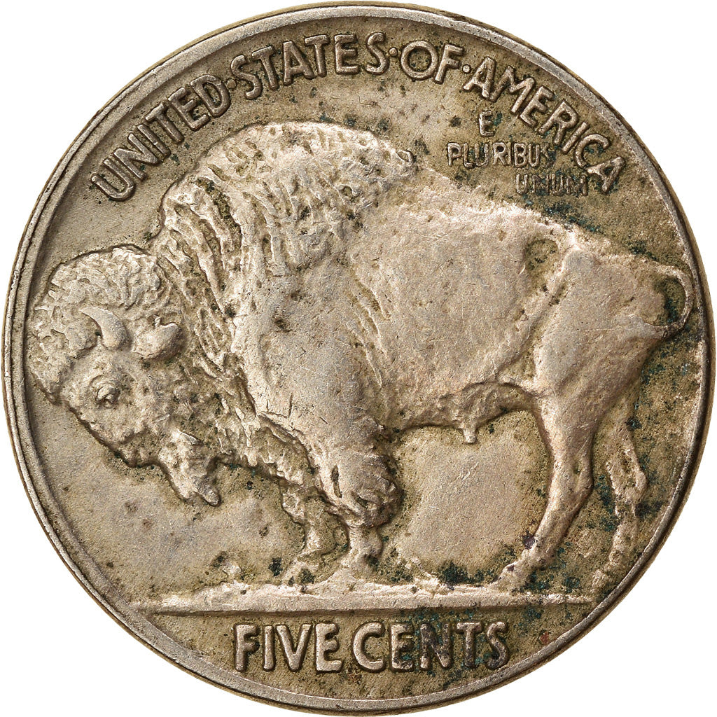 Moneda, Estados Unidos, Buffalo Nickel, 5 Cents, 1917, U.S. Mint, Philadelphia