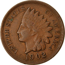 Coin, United States, Indian Head Cent, Cent, 1902, U.S. Mint, Philadelphia
