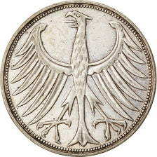 Moneta, GERMANIA - REPUBBLICA FEDERALE, 5 Mark, 1951, Karlsruhe, BB, Argento