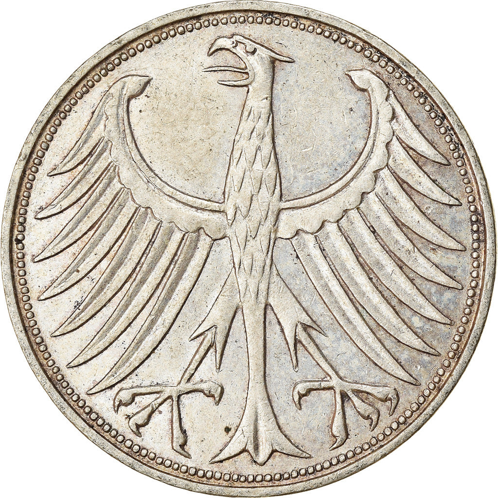 Münze, Bundesrepublik Deutschland, 5 Mark, 1963, Hambourg, SS, Silber, KM:112.1