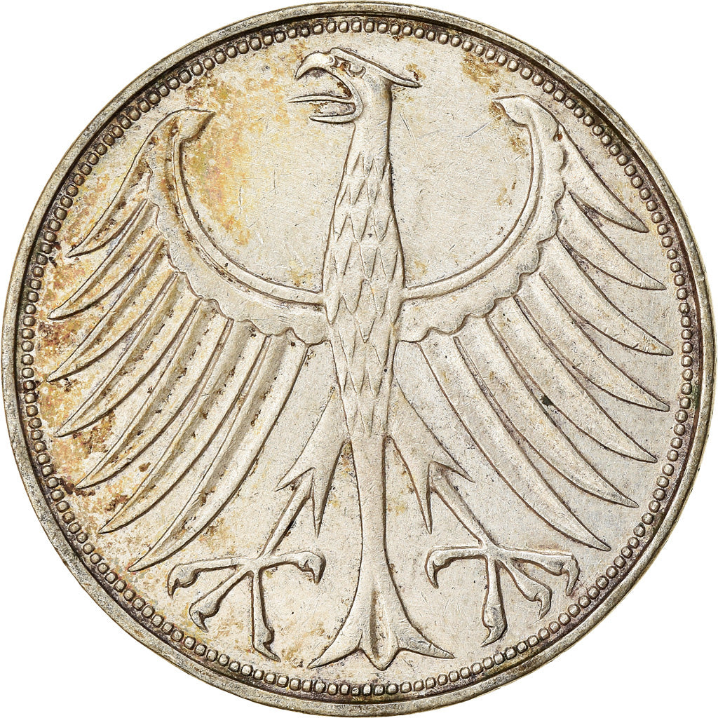 Monnaie, République fédérale allemande, 5 Mark, 1970, Karlsruhe, TTB, Argent