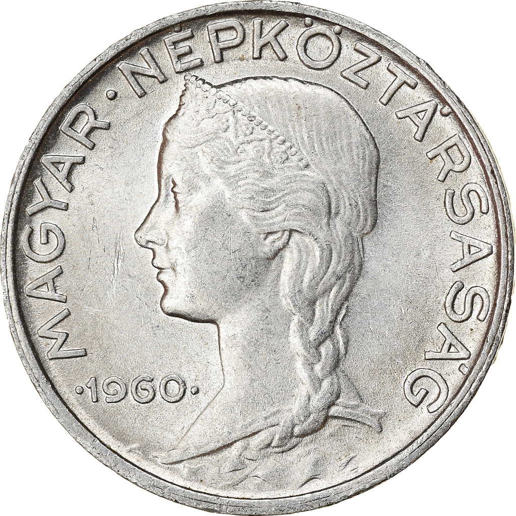 Moneta, Ungheria, 5 Filler, 1960, Budapest, BB, Alluminio, KM:549
