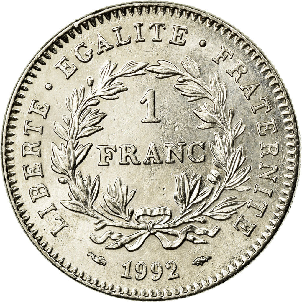 Coin, France, République, Franc, 1992, MS(65-70), Nickel, KM:1004.1